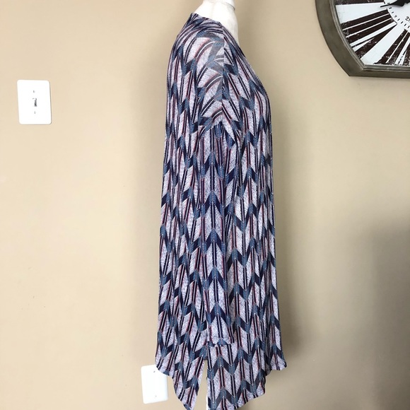 💕HP💕 H&M Blue Patterned Fine Knit Cardigan - Picture 4 of 7